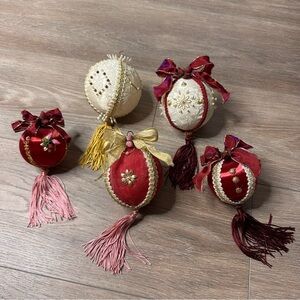 Handmade vintage pin ornaments